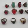 Heritage Antique Brass Jewellery Collection of 15 Mixed Rings Image 9