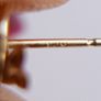 Vintage 9K Yellow Gold 375 Dolphin Pierced Earrings 0.5 grams Image 7