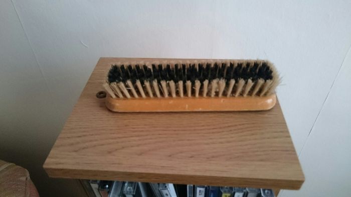 Antique Brass Clothesbrush.
