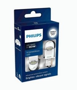 Philips X-treme Ultinon Gen 2 W21W 6000K Cool White LED Car Reverse Bulb