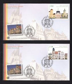 2009 United Nations Vienna Austria World Heritage - Germany Commemorative Stamps Individual Fist Day Cover (FDC)