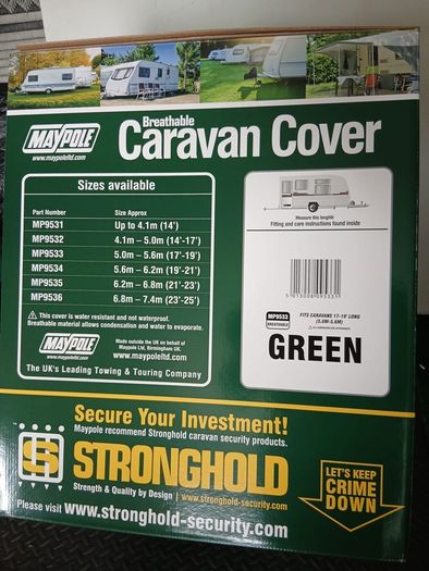 Maypole Breathable Caravan Cover MP9533 5m-5.6m