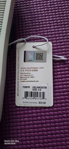 US Polo Assn Thong Flip-Flops (size 5-6 US / 37 EU) BRAND NEW