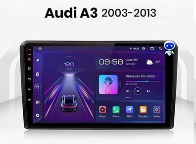 Wireless CarPlay Android Auto Radio For Audi A3 8P 2003 - 2013 4G Car Multimedia GPS 2din