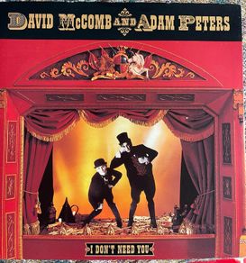 David McConb and Adam peters. I don't need you picture sleeve vinyl record single in vg+ condition