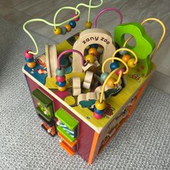 Zany Zoo Wooden Activity Cube