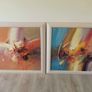 2x large abstract wall art home decor Image 2