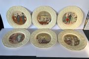 Guinness crown ducal round plate complete set of 6.