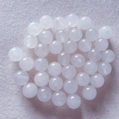 Beads Nephrite White