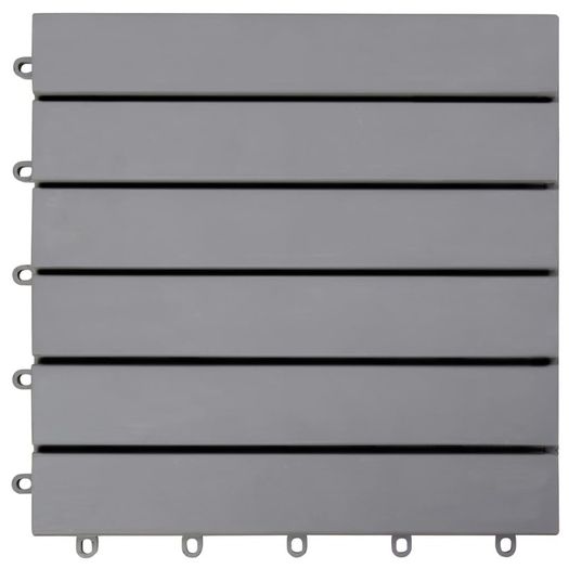 Decking Tiles 30 pcs Grey Wash 30x30 cm Solid Acacia Wood