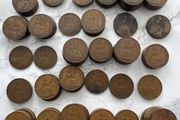 British Pre-Decimal Pennies x 182. 2 for 1 euro. 80 euro the lot. Dates listed below