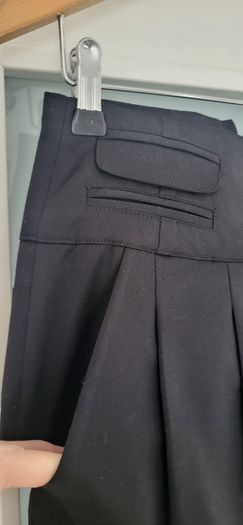 S'NOB San Noblesse Black Double Back pockets skirt with side pockets Sz L ( Fit 12-14 UK) Bnwot- Rrp 89 (New)