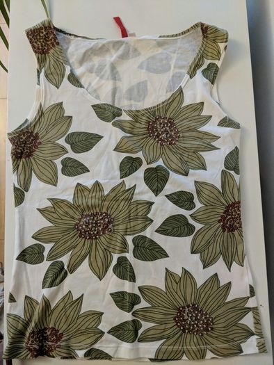 Top with floral print