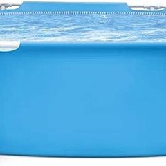 Swimming Pool Metal Frame, 244 X 51 Cm, Blue (FREE SHIPPING)