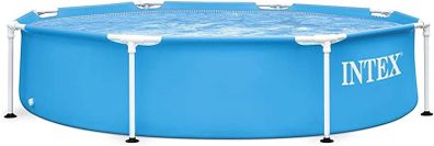 Swimming Pool Metal Frame, 244 X 51 Cm, Blue (FREE SHIPPING)