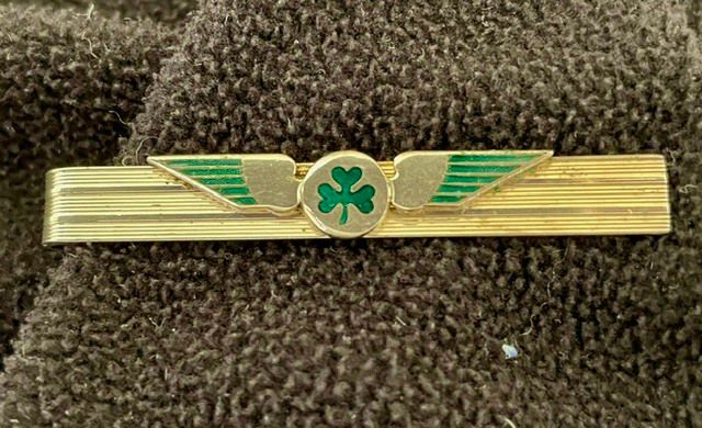A Piece of Aer Lingus History, Vintage Winged Shamrock Tie Clip