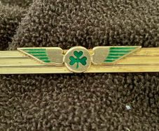 A Piece of Aer Lingus History, Vintage Winged Shamrock Tie Clip
