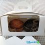 Lot of 10 Double White Cupcake boxes with clear window and tag perfect for muffins and cupcakes Image 4