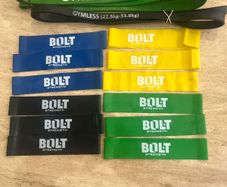 Bolt Resistance Bands. plus 2 Gymless bands