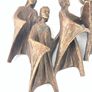 Mid Century Bronze sculpture of Jesus 'The sermon on the mount' by Ernst gunzkofer Image 5