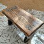 Vintage Petite Wooden Stools Image 4