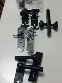 Door Levers,  New. Left Overs. 5 euros for two pairs to make one set.