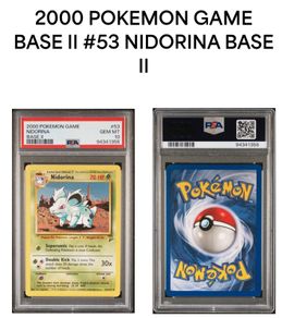 Pokemon TCG 2000 Nidorina Base Set II PSA 10 Gem Mint