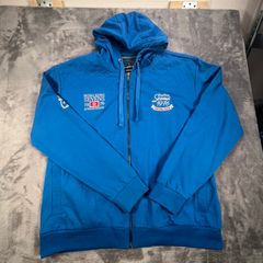 Hong Kong Sevens Womens Hoodie Rugby Kukri Blue pink Full Zip Hoodie - Sz 16