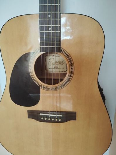 rare left handed encore semi acoustic guitar