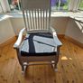 Traditional Wooden Rocking Chair with Fitted Cushion Excellent Condition Image 6