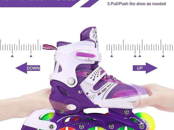 Brand New JIFAR Inliners for children Adjustable inline skates with light-up wheels Roller skates