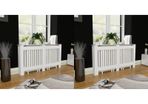 Radiator Covers 2 pcs White MDF 152 cm