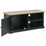 TV Cabinet Black 90x30x40 cm Wood Image 3