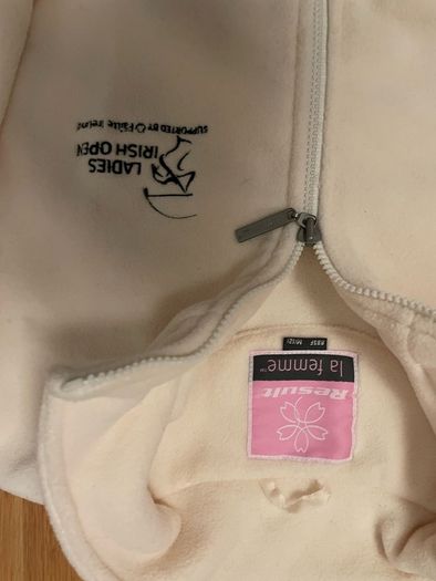 Woman's Cream Golf Fleece - Irish Made