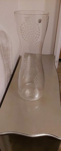 Tall decorative glass vase