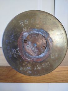 brass artillery shell