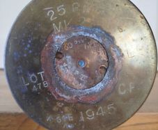 brass artillery shell