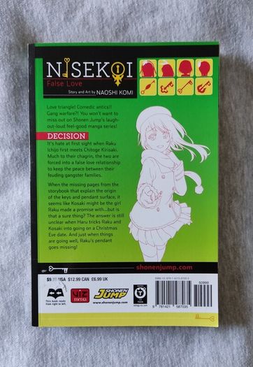 Nisekoi False Love vol.19 manga anime chitoge kirisaki onodera kosaki raku ichijou seishirou tsugumi