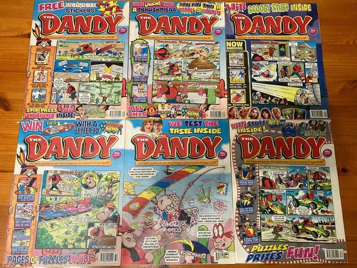 Comics: 'The Dandy' 2001,2002 and 2003 (61 numbers)