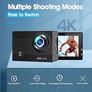 NEW SALE | Action Camera 4K 20MP GA100 Waterproof 40M Underwater Camera for Snorkeling, EIS Stabilization WiFi 170 Degree Wide Angle Helmet Camera Image 6
