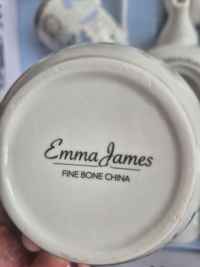 Brand New Emma James Fine Bone China 7-Piece Tea Set In Gift Box