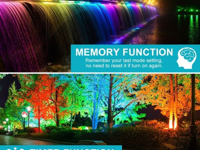 RGB Light Bar 42W Disco Lights Led Wall Washer Light 3350LM Bright Adjustable Remote Control RGB Lights for Bar Party Stage Garden BBQ Halloween Christmas Festival Decorative Lighting, 2 Pieces (FREE POSTAGE)