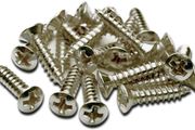 Fender Pickguard Screws #4, 1/2" (Chrome or Nickel)