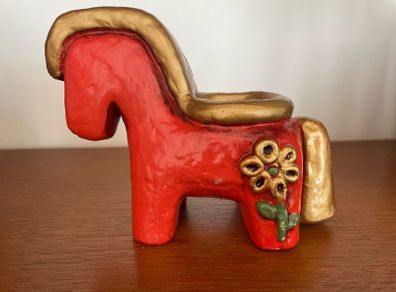 Ceramic Thun Bolzano Italy - Vintage Horse Candle