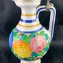 Vintage Art Pottery Hand Painted Pitcher Image 2