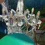 2 x silver 5 arm Chandelier Image 8