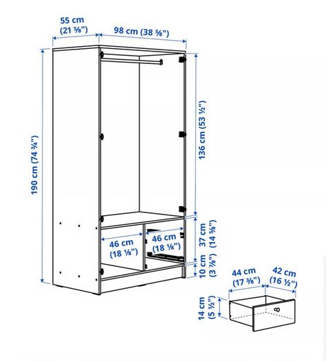 Vilhatten Wardrobe Ikea