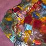 Hand Blown Stained Glass Art Bowl/Plate Image 7