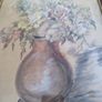 Original  Pencils Drawing Of Still Life And  Pencils Colored Signed By The Artiste. 40 X 29.5 Cm. Image 3