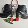 Dr Martens Persephone black leather chunky heel platform boots UK6.5 EU40 US8.5 Image 7